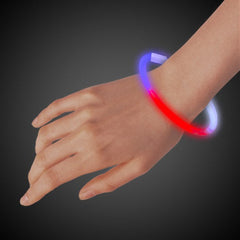 Red, White, Blue Glow 9" Bracelets