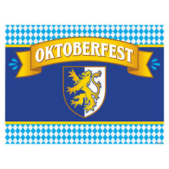 96" x 72" Oktoberfest Party Photobooth Polyester Backdrop