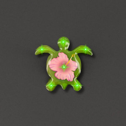 Sea Turtle Flashing Body Light Lapel Pins