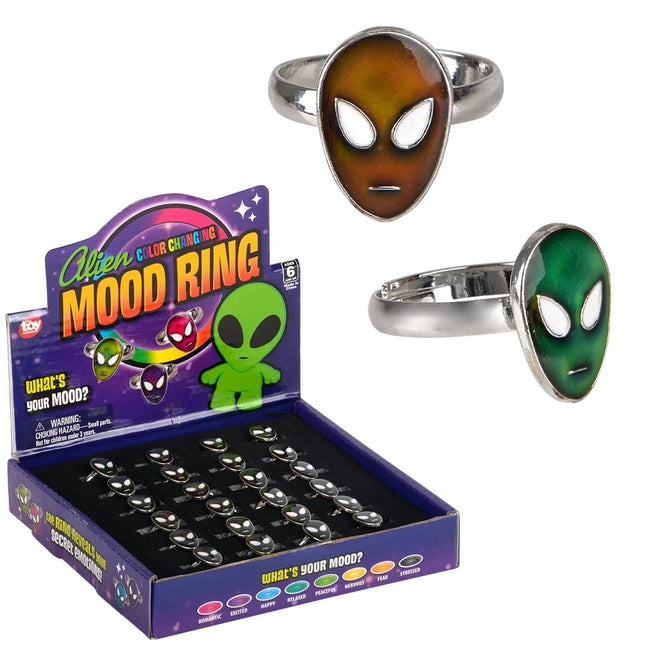 Alien Mood Ring - Pack of 24 Rings
