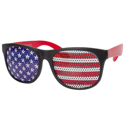 American Flag Print Patriotic Party Sunglasses