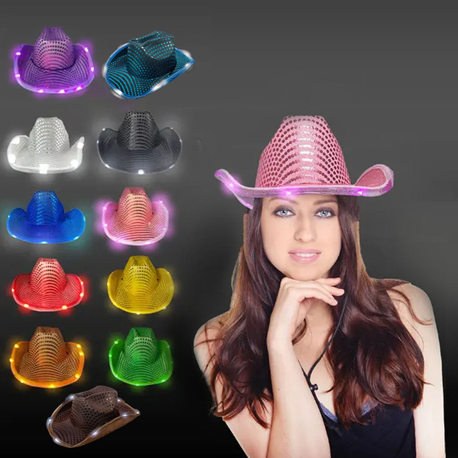 Party Glowz Light Up Cowboy Hat 