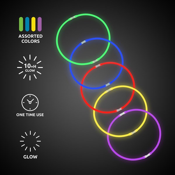 Assorted Glow In The Dark Necklaces Retail Counter Display