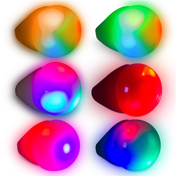 Assorted Light Up Flashing Jelly Rings
