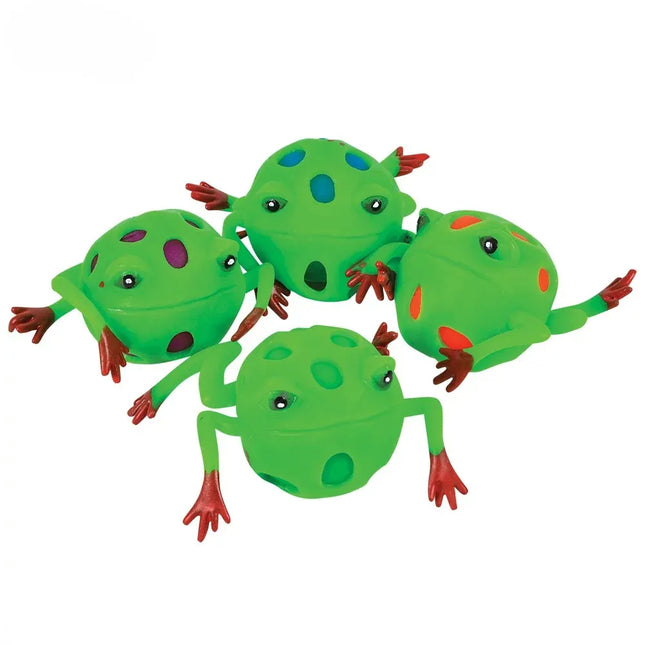 3" Frog Squeeze Mesh Ball - Pack of 12