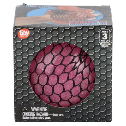 3.5" Glitter Squish Mesh Ball