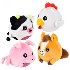 3" Farm Animal Squeezy Bead Plush