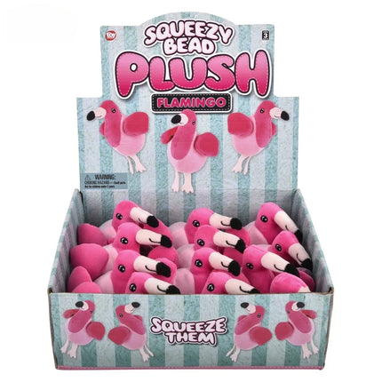 3" Flamingo Squeezy Bead Plush
