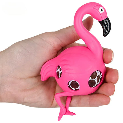 6" Squeezy Bead Flamingo Ball