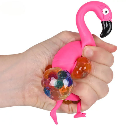 6" Squeezy Bead Flamingo Ball