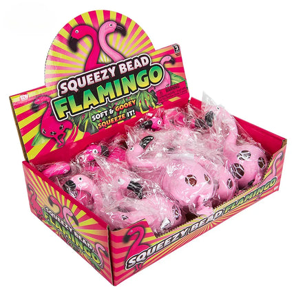 6" Squeezy Bead Flamingo Ball