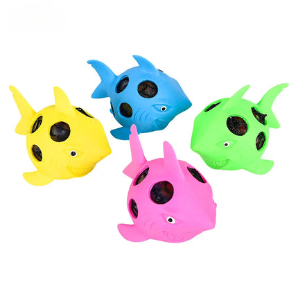 3.5" Squeezy Bead Shark Ball