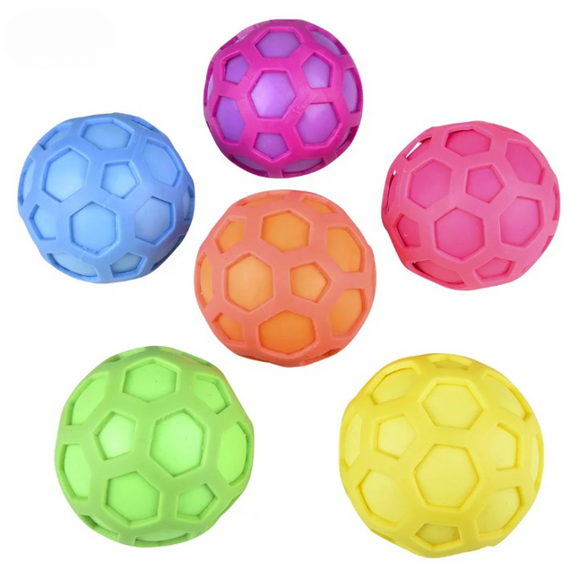 3" Squish And Stretch Honeycomb Ball - Pack of 12