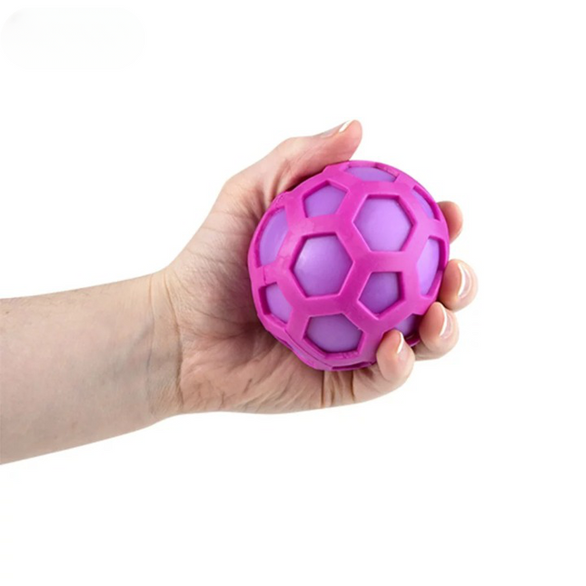 3" Squish And Stretch Honeycomb Ball - Pack of 12