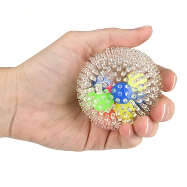 2.4" Squeezy Spiky Molecule Ball - Pack of 12