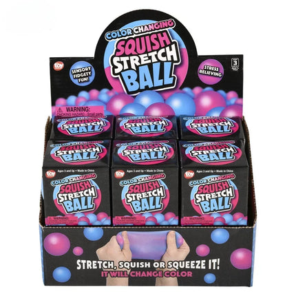 2.5" Squish And Stretch Color Changing Gummi Ball