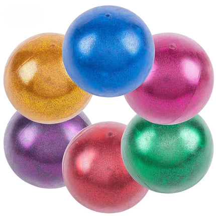 4" Squish And Stretch Sticky Glitter Ball