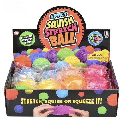 1.75" Squish And Stretch Mini Spiky Gummi Ball