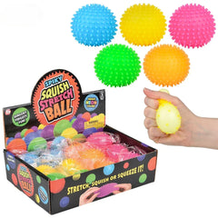 1.75" Squish And Stretch Mini Spiky Gummi Ball