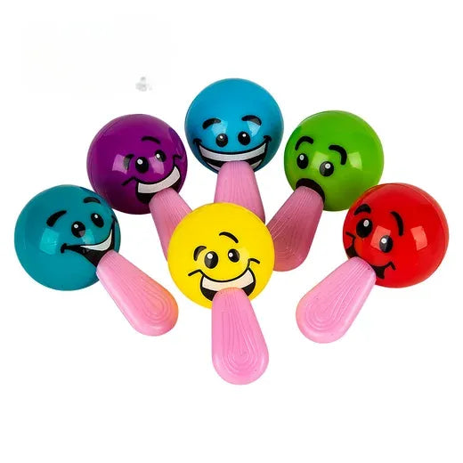 1.25 Stretch Tongue Silly Face Ball