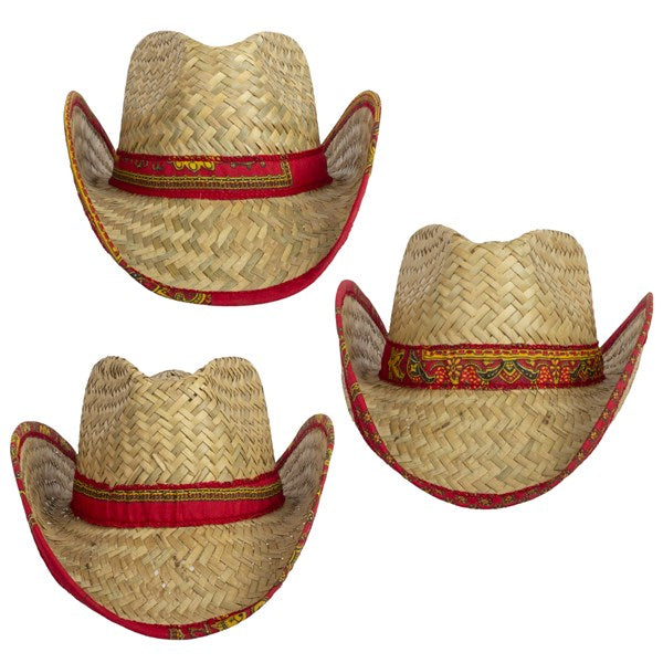 Bandana-Rolled Cowboy Hat