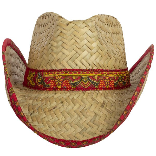 Bandana Trimmed Cowboy Hat