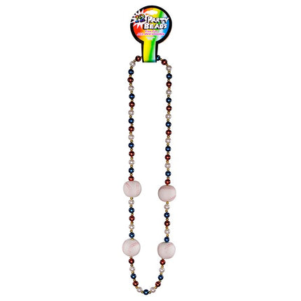 Baseball Bead Necklace