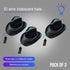 EL WIRE Light Up Iridescent Space Black Cowboy Hats - Pack of 3