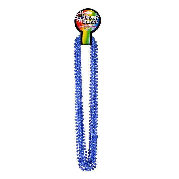 Blue 33 Inch 7mm Beaded Necklaces