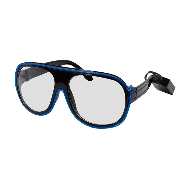 Blue EL Aviator Shades