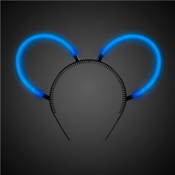 Blue Glow Bunny Ears Headbands