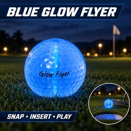 Blue glow flyer night golf 