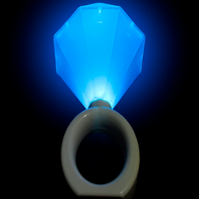 8" Blue LED Diamond Ring Lights