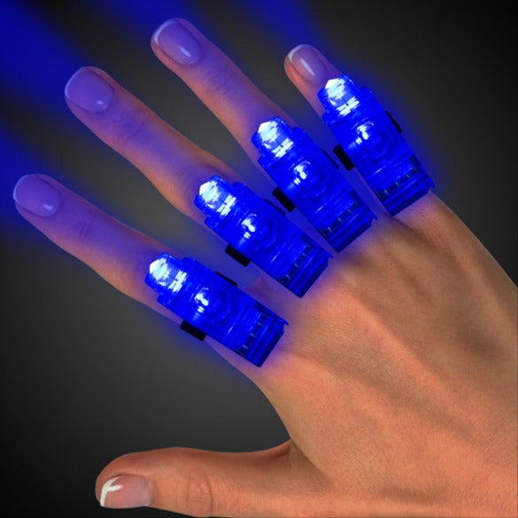 Blue LED Finger Light Rings
