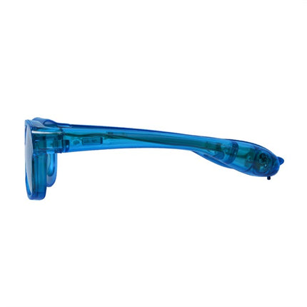 Blue Light Up LED Retro Sunglasses