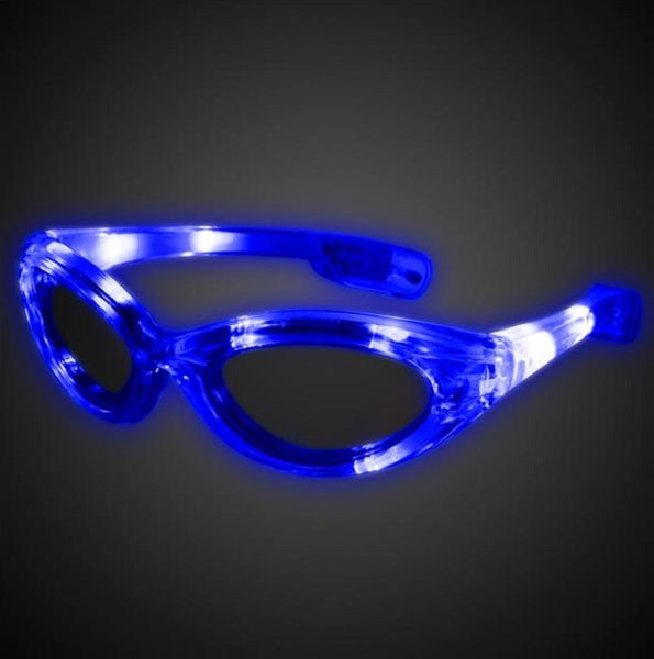 Blue Light Up Sunglasses