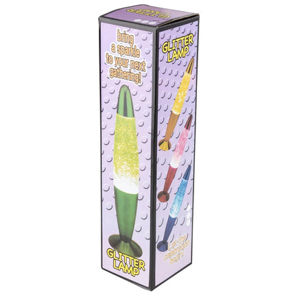 Blue Metallic Glitter Lamp