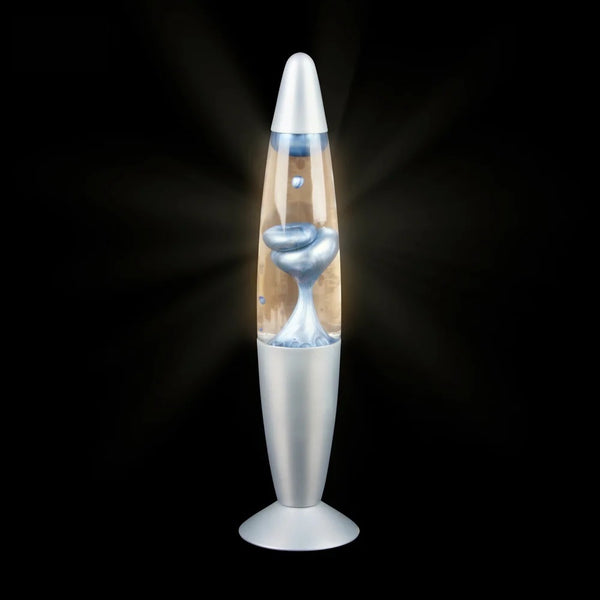 13.5 Blue Metallic Wax Motion Lamp
