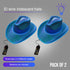 Two Blue Neon EL WIRE Light Up Iridescent Space Cowboy Hats | PartyGlowz