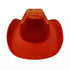 Light Up EL Wire Glow Plain Red Cowboy Hat | PartyGlowz