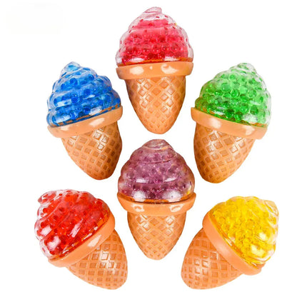 3.5" Squeezy Bead Ice Cream Cone