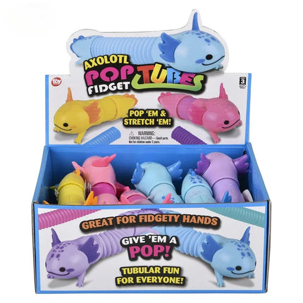 7.5" Axolotl Fidget Pop Tube
