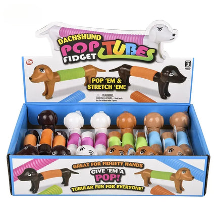 5.5" Dachshund Fidget Pop Tube