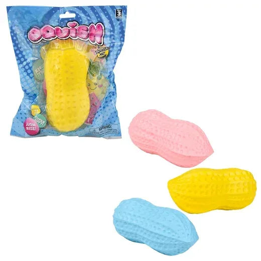 6" Squish Peanuts - Pack of 12