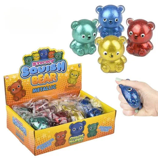 2.25" Squish Sticky Bear - Pack of 12