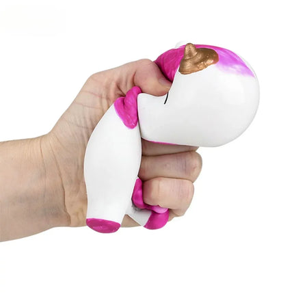 4" Squish And Stretch Unicorn