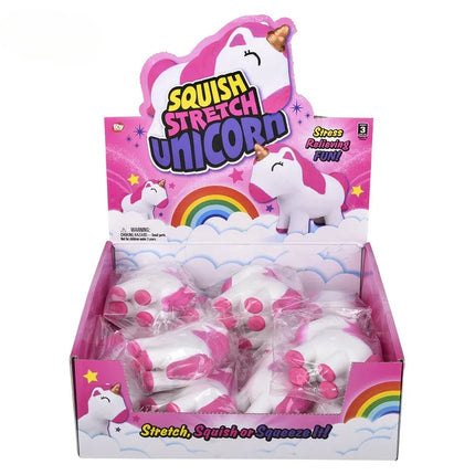 4" Squish And Stretch Unicorn