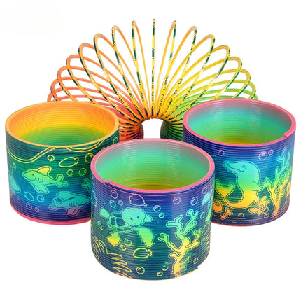 3" (80mm) Aquatic Animal Print Coil Spring