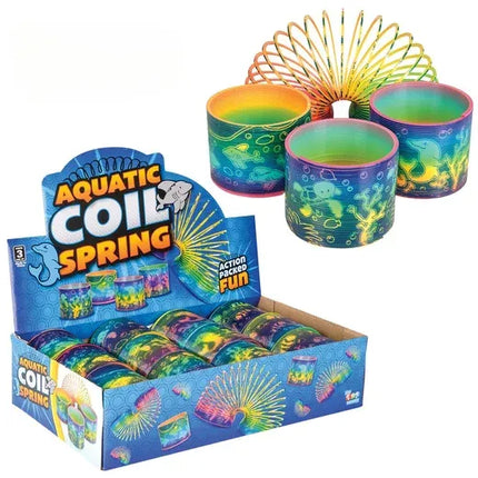 3" (80mm) Aquatic Animal Print Coil Spring