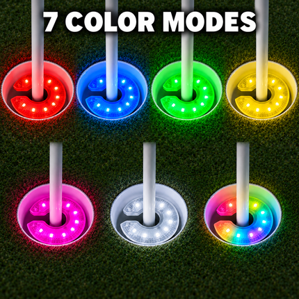 LED Golf Hole Light with 7 Color Modes